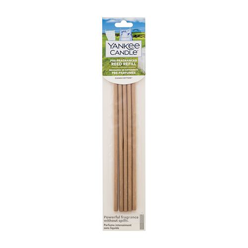 Bytový sprej a difuzér Yankee Candle Clean Cotton Pre-Fragranced Reed Refill 5 ks
