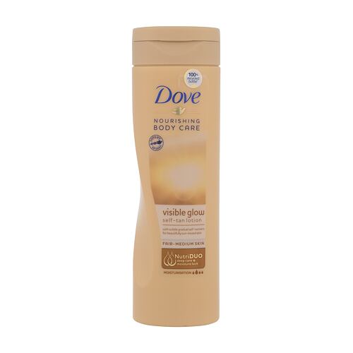 Samoopalovací přípravek Dove Nourishing Body Care Visible Glow 250 ml Fair-Medium