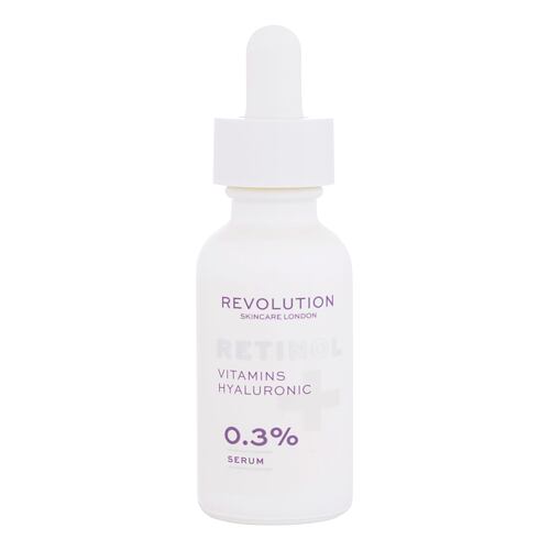 Pleťové sérum Revolution Skincare Retinol Vitamins Hyaluronic 0,3% 30 ml poškozená krabička