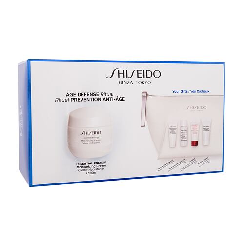 Denní pleťový krém Shiseido Essential Energy Age Defense Ritual 50 ml poškozená krabička Kazeta