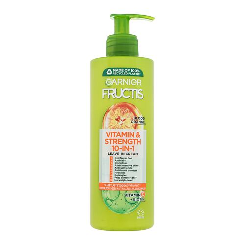 Bezoplachová péče Garnier Fructis Vitamin & Strength 10-IN-1 Leave-In-Cream 400 ml