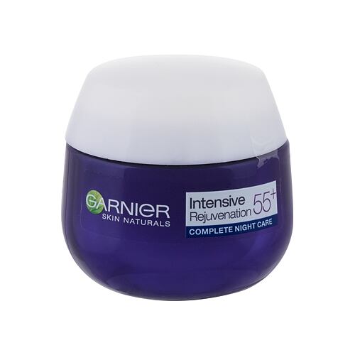 Noční pleťový krém Garnier Skin Naturals Visible Rejuvenation 55+ Night Care Night 50 ml poškozená krabička