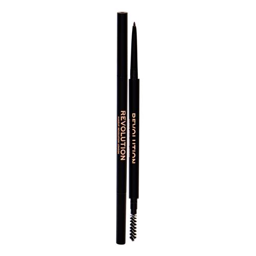 Tužka na obočí Makeup Revolution London Precise Brow Pencil 0,05 g Dark Brown poškozená krabička