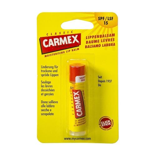 Balzám na rty Carmex Classic SPF15 4,25 g poškozený obal