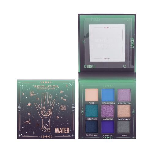 Oční stín Makeup Revolution London Fantasy Shadow Palette 9 g Water