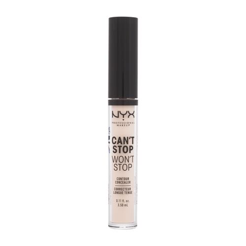 Korektor NYX Professional Makeup Can't Stop Won't Stop Contour Concealer 3,5 ml 02 Alabaster