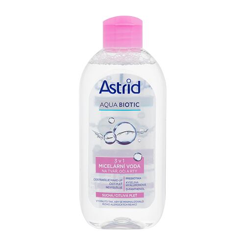 Micelární voda Astrid Aqua Biotic 3in1 Micellar Water 200 ml
