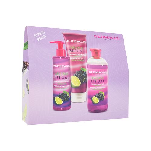 Pěna do koupele Dermacol Aroma Ritual Grape & Lime 500 ml poškozená krabička Kazeta