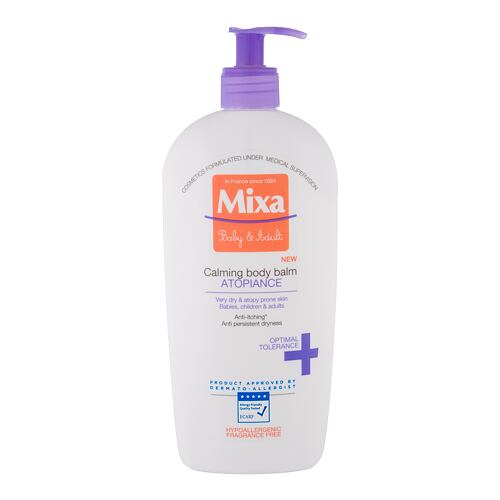 Tělové mléko Mixa Panthenol Comfort Body Balm 400 ml poškozený flakon