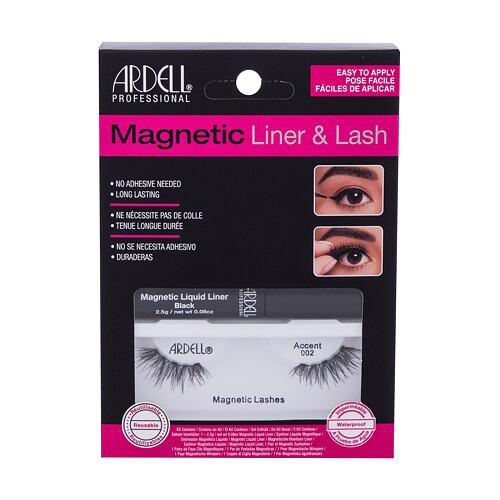 Umělé řasy Ardell Magnetic Liner & Lash Accent 002 1 ks Black poškozená krabička