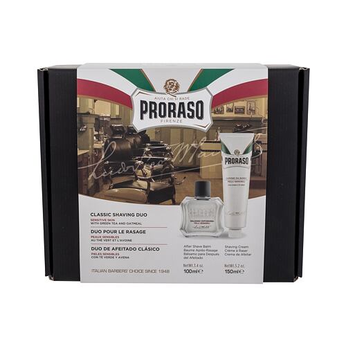 Balzám po holení PRORASO White Classic Shaving Duo 100 ml poškozená krabička Kazeta