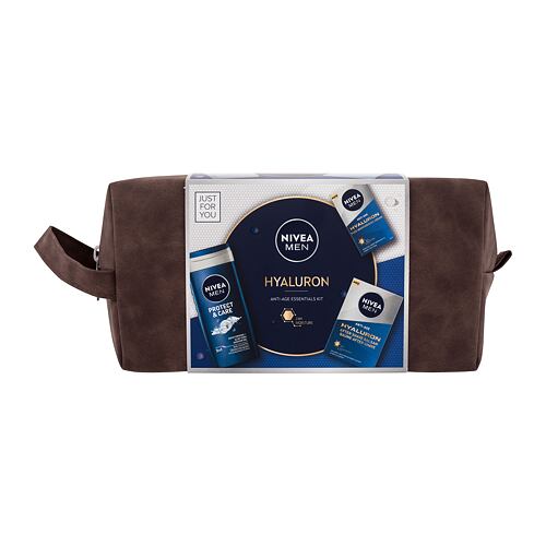 Balzám po holení Nivea Men Hyaluron Anti-Age Skin Care Set 100 ml poškozená krabička Kazeta