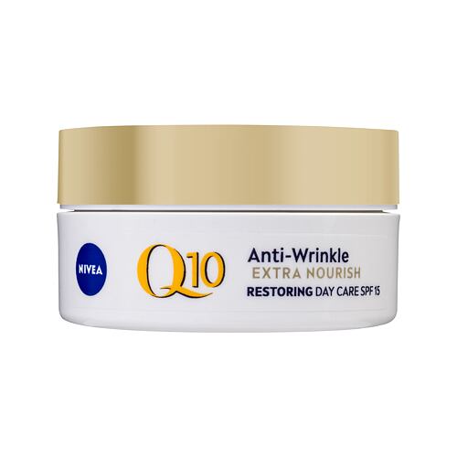 Denní pleťový krém Nivea Q10 Power Anti-Wrinkle Extra Nourish SPF15 50 ml poškozená krabička