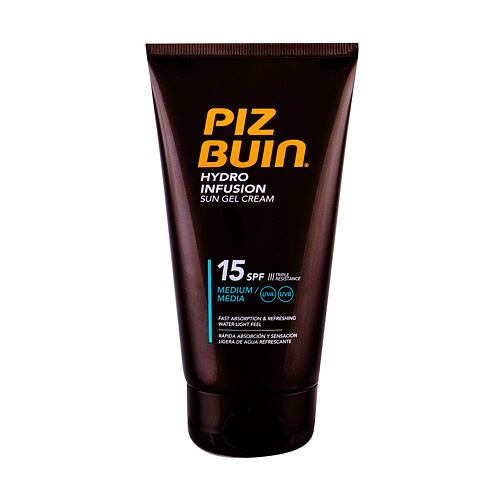 Opalovací přípravek na tělo PIZ BUIN Hydro Infusion Sun Gel Cream SPF15 150 ml poškozený obal