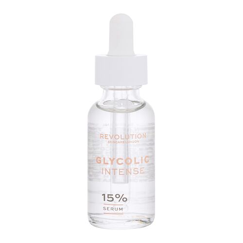 Pleťové sérum Revolution Skincare Glycolic Acid Intense 15% 30 ml poškozená krabička