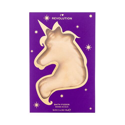 Bomba do koupele I Heart Revolution Unicorn Bath Fizzer Midnight Unicorn 145 g poškozená krabička