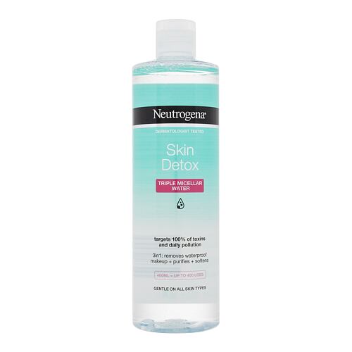 Micelární voda Neutrogena Skin Detox Triple Micellar Water 400 ml poškozený flakon