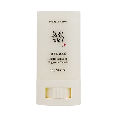 Opalovací přípravek na obličej Beauty of Joseon Mugwort + Camelia Matte Sun Stick SPF50+ 18 g