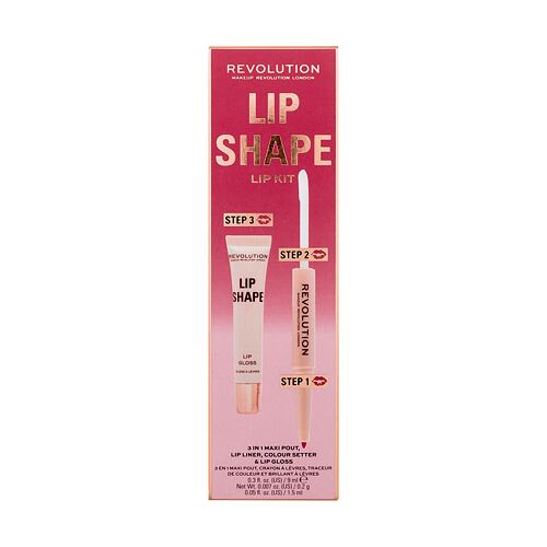 Lesk na rty Makeup Revolution London Lip Shape 9 ml Rose Pink Kazeta