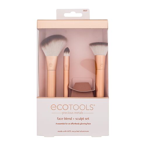 Štětec EcoTools Precious Metals Face Blend + Sculpt Set 1 ks poškozená krabička