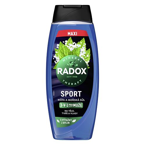Sprchový gel Radox Sport Mint And Sea Salt 3-in-1 Shower Gel 450 ml