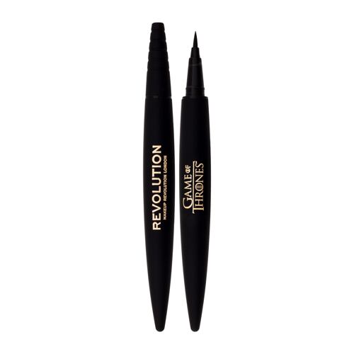 Oční linka Makeup Revolution London Game Of Thrones Eyeliner 0,8 g Raven Black poškozená krabička