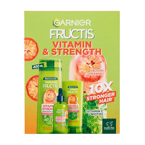 Šampon Garnier Fructis Vitamin & Strength 400 ml poškozená krabička Kazeta