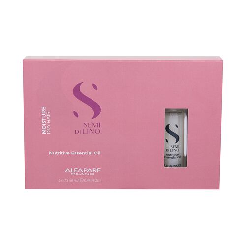 Olej na vlasy ALFAPARF MILANO Semi Di Lino Moisture Nutritive Essential Oil 6x13 ml poškozená krabička