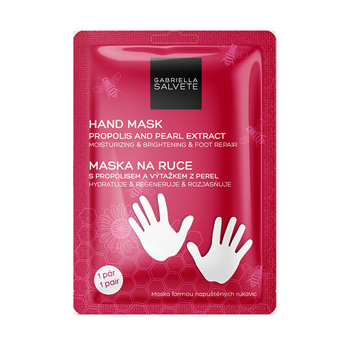 Hydratační rukavice Gabriella Salvete Hand Mask Propolis And Pearl Extract 1 ks