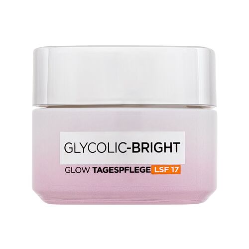 Denní pleťový krém L'Oréal Paris Glycolic-Bright Glowing Cream Day SPF17 50 ml poškozená krabička