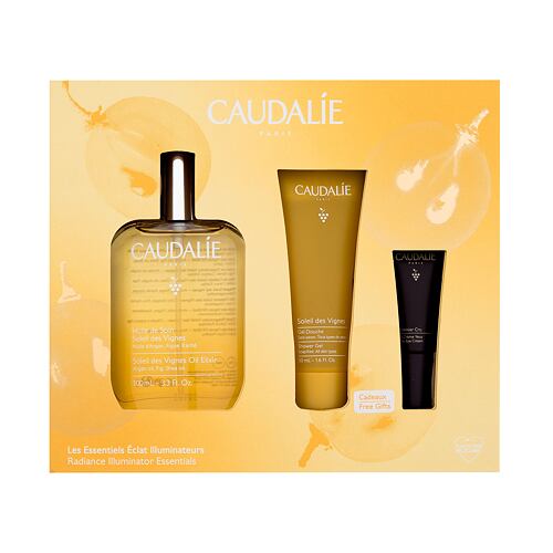 Tělový olej Caudalie Soleil Des Vignes Radiance Illuminator Essentials 100 ml poškozená krabička Kazeta