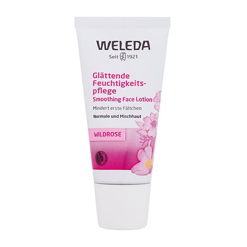 Denní pleťový krém Weleda Wild Rose Smoothing Face Lotion 30 ml poškozená krabička