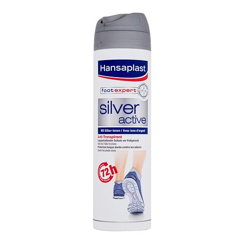 Sprej na nohy Hansaplast Silver Active Anti-Transpirant 150 ml poškozený flakon