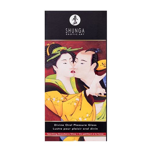 Erotická kosmetika Shunga Divine Oral Pleasure Gloss Sparkling Strawberry Wine 10 ml