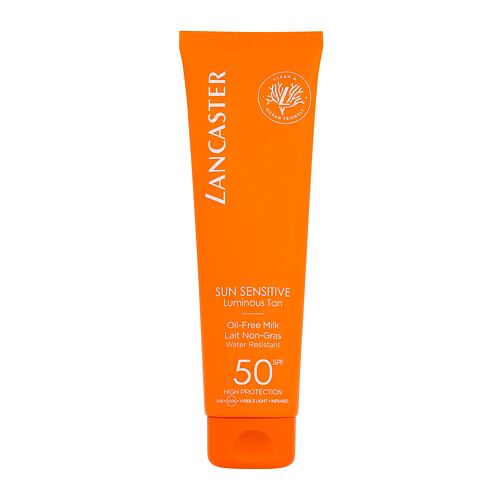 Opalovací přípravek na tělo Lancaster Sun Sensitive Oil-Free Milk SPF50 150 ml poškozená krabička