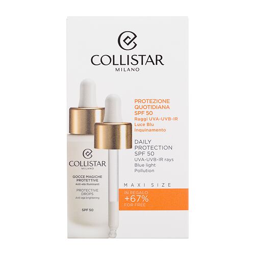 Pleťové sérum Collistar Smart Sun Protection Protective Drops SPF50 50 ml poškozená krabička