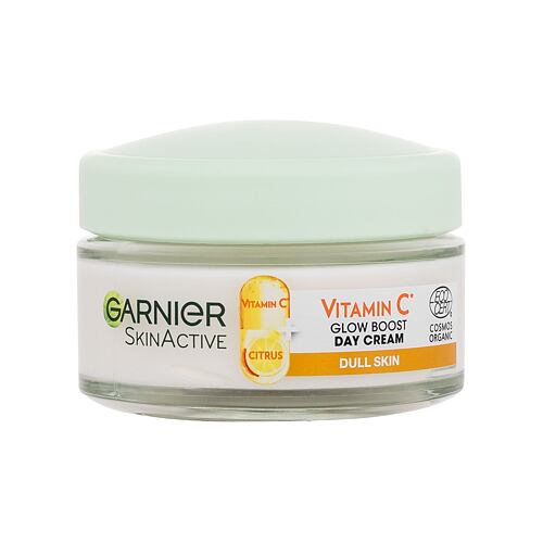 Denní pleťový krém Garnier Skin Naturals Vitamin C Glow Boost Day Cream 50 ml poškozený flakon
