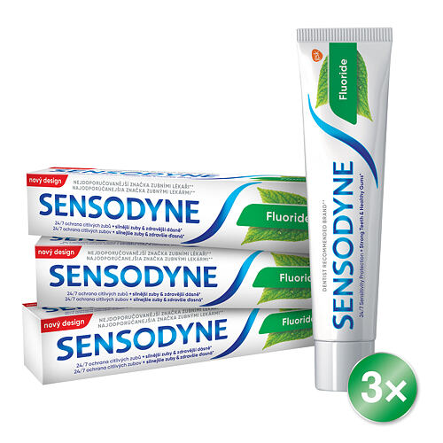 Zubní pasta Sensodyne Fluoride Trio 3x75 ml
