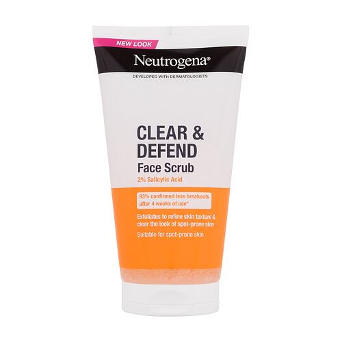 Peeling Neutrogena Clear & Defend Face Scrub 150 ml