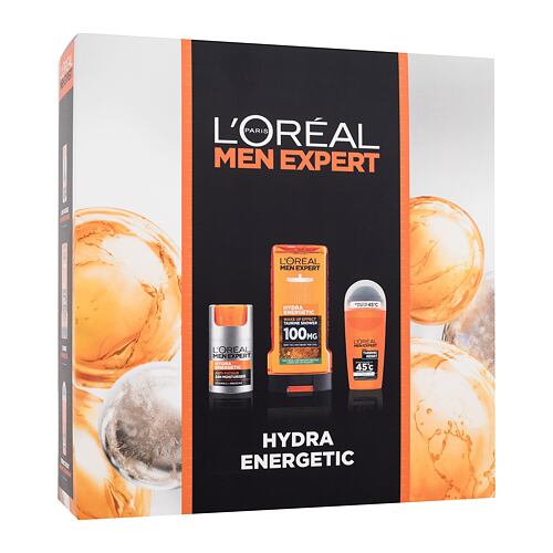 Denní pleťový krém L'Oréal Paris Men Expert Hydra Energetic 50 ml poškozená krabička Kazeta