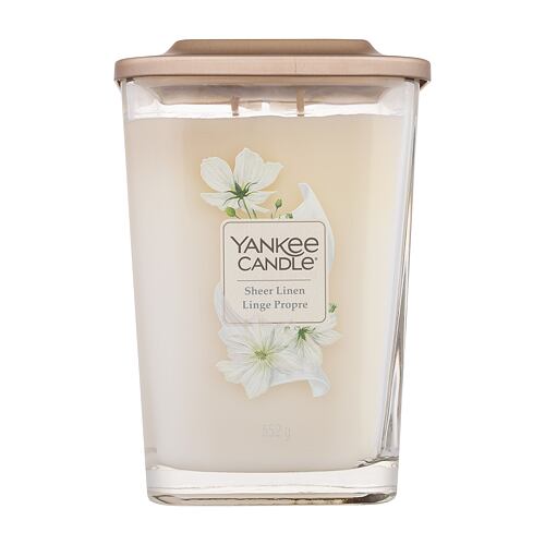 Vonná svíčka Yankee Candle Elevation Collection Sheer Linen 552 g vada zbarvení