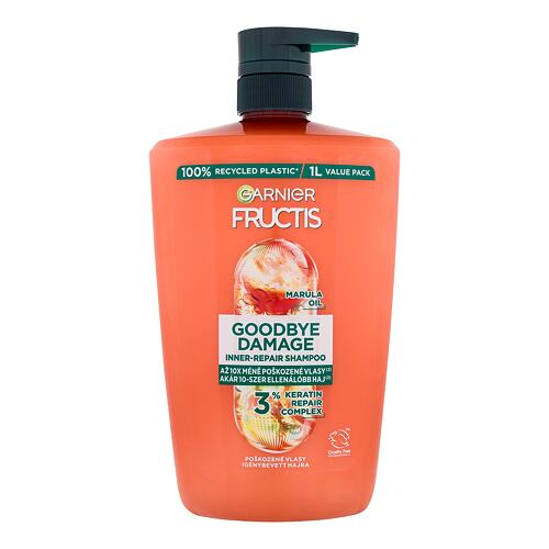 Šampon Garnier Fructis Goodbye Damage Repairing Shampoo 1000 ml poškozený flakon