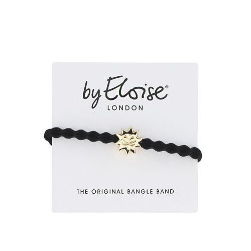 Gumička na vlasy By Eloise London Bling Charms Gold Diamanté Sun Black 1 ks Black
