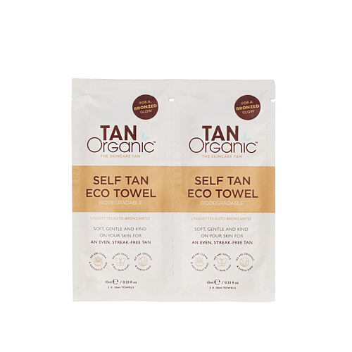 Samoopalovací přípravek TanOrganic Self Tan Eco Towels 2x10 ml