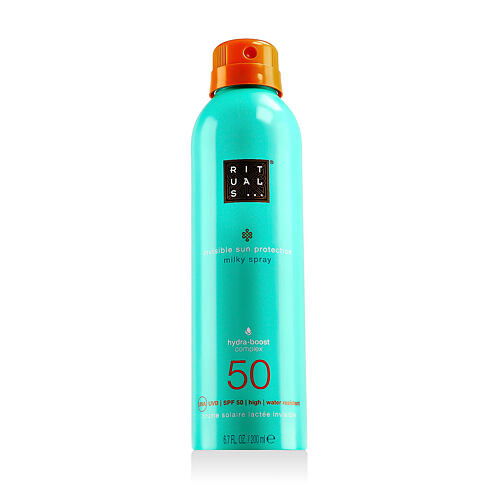 Opalovací přípravek na tělo Rituals The Ritual Of Karma Invisible Sun Protection Milky Spray SPF50 200 ml