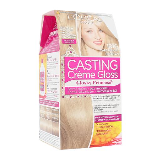 Barva na vlasy L'Oréal Paris Casting Creme Gloss Glossy Princess 48 ml 1010 Light Iced Blonde