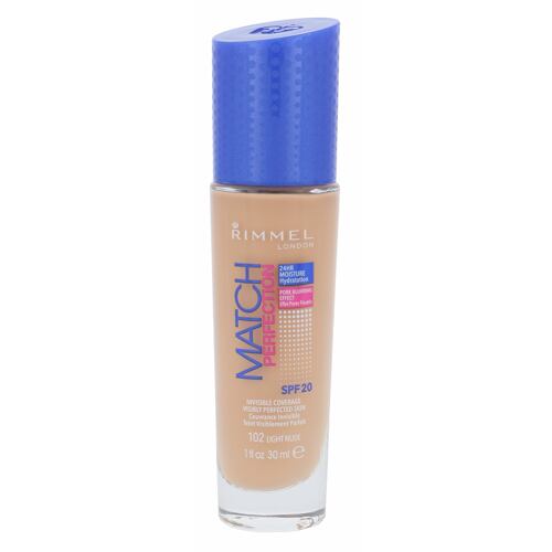Make-up Rimmel London Match Perfection SPF20 30 ml 102 Light Nude