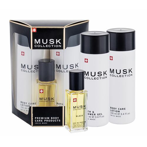 Parfémovaná voda MUSK Collection Musk Collection Black 15 ml Kazeta