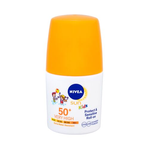Opalovací přípravek na tělo Nivea Sun Kids Protect & Sensitive Roll-on SPF50+ 50 ml