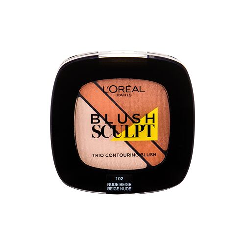 Tvářenka L'Oréal Paris Blush Sculpt Trio 4 g 102 Nude Beige